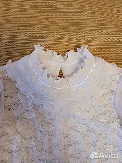 Блузка школьная нарядная р.158