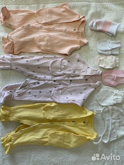 Вещи для новорожденных 52-56 пакетом