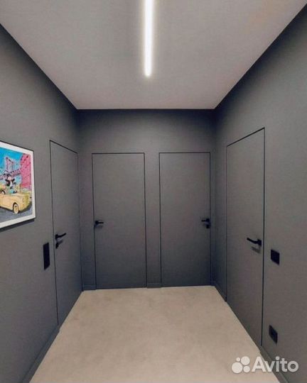 Скрытая межкомнатная дверь под покраску