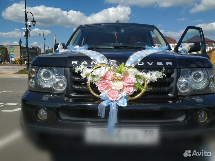 Украшения на машину для свадьбы