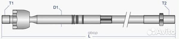 VO-AX-3054 Тяга рулевая audi Q7/VW touareg/pors