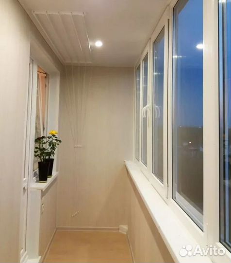 Остекление балкона пластиковое 3200 х 1420