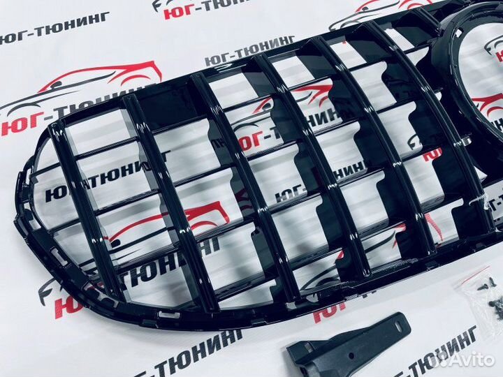 Решетка GT black на Mercedes GLC 253 рест не AMG