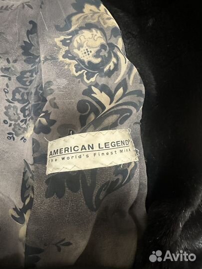 Норковая шуба black lama