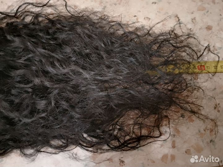 Волосы натуральные черные