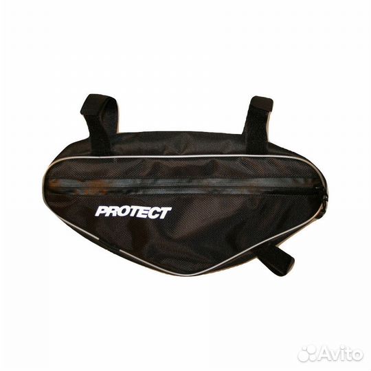 Велосумка Protect под раму, 555-542, черный/красный