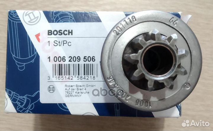 Бендикс стартера 1006209506 Bosch