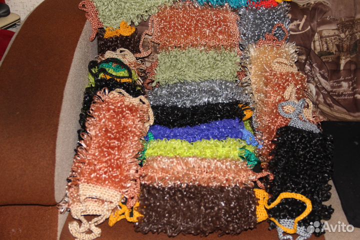 Мочалки ручной вязки