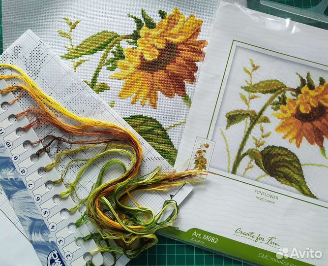 Набор для вышивания, RTO, Подсолнух, остатки