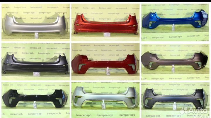 Бампер задний Kia Rio 4 рестайлинг 2020-2023