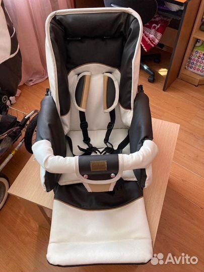 Коляска 2 в 1 эко кожа Emmaljunga Mondial Duo Comb