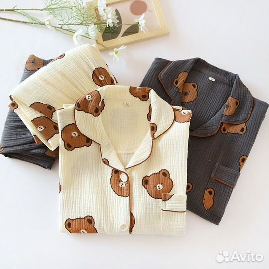 Мужская пижама муслиновая