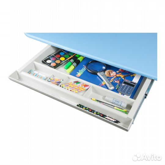 Учебный растущий стол Conductor-06 голубой