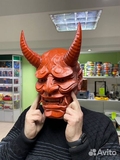 Японская маска демона Они (Oni japan mask)