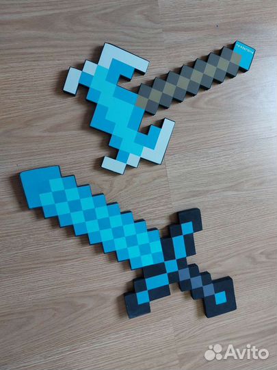 Меч и топор мягкие Майнкрафт