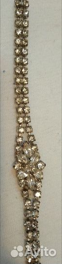 Брошь балерина новая,клипсы, браслет винтаж Чехия