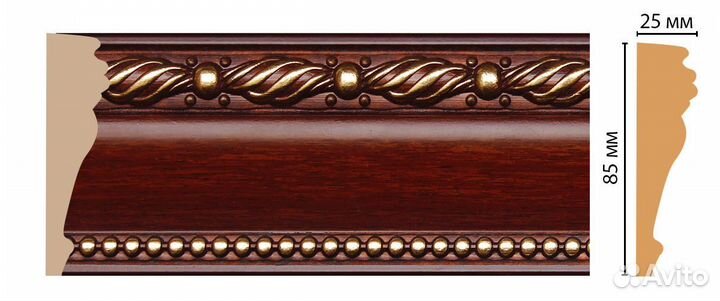 Молдинг decomaster 152-52 дм (85*25*2400 мм)