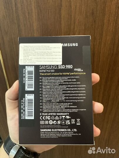 SSD Samsung 980 1 тб M.2