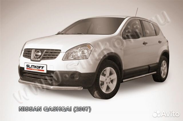 Защита переднего бампера Nissan qashqai NIQ008