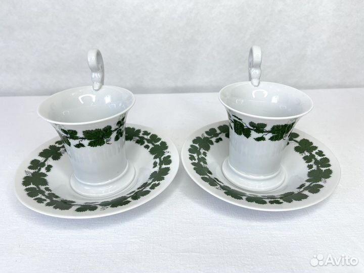Фарфоровая кофейная пара Meissen