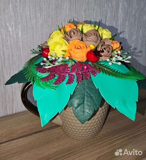 Чашка с цветами