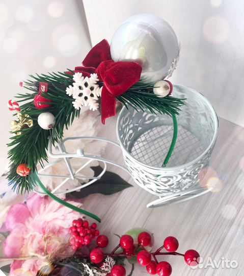 Ободок новогодний ёлочка