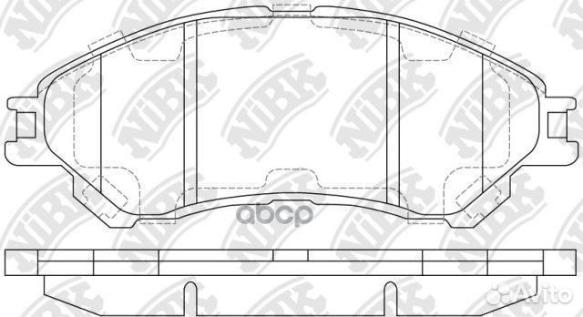 Колодки пер. suzuki vitara PN9809 NiBK