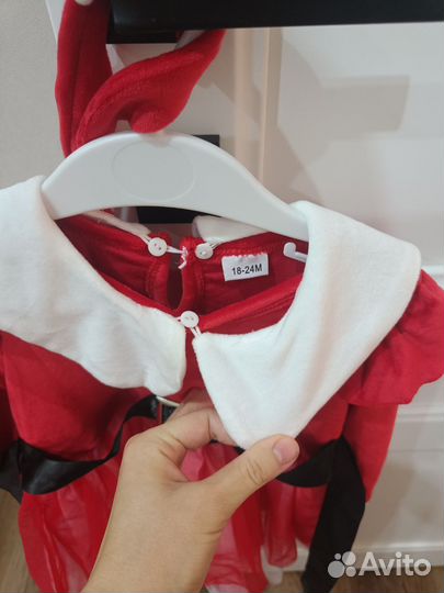 Новогоднее платье для девочки 86-92