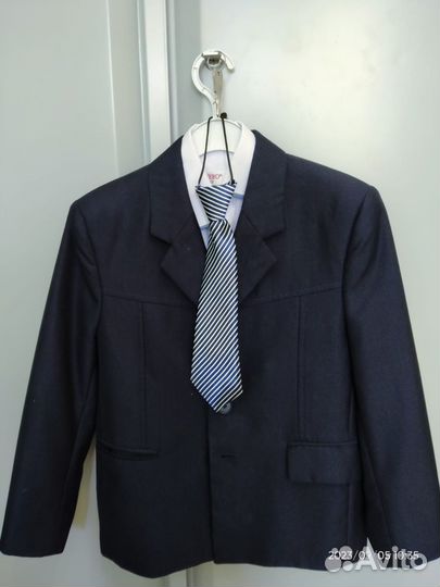 Школьный костюм для мальчика 128 синий