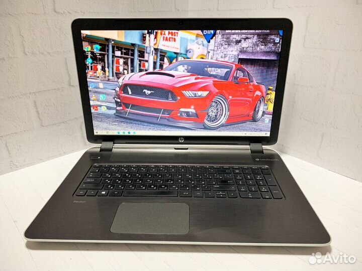 Ноутбук HP i7/8Gb/SSD/2 видеокарты/большой экран