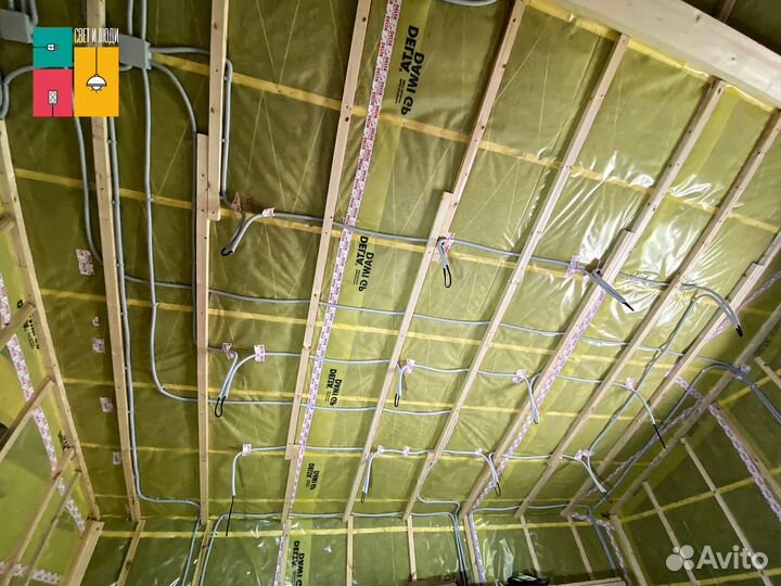 Электрика под ключ в частном доме, электромонтаж