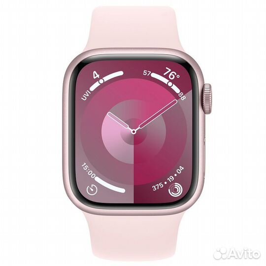 Смарт-часы Apple Watch Series 9, 45 мм, GPS + Cellular, Pink Al Light Pink Sport Band - M/L