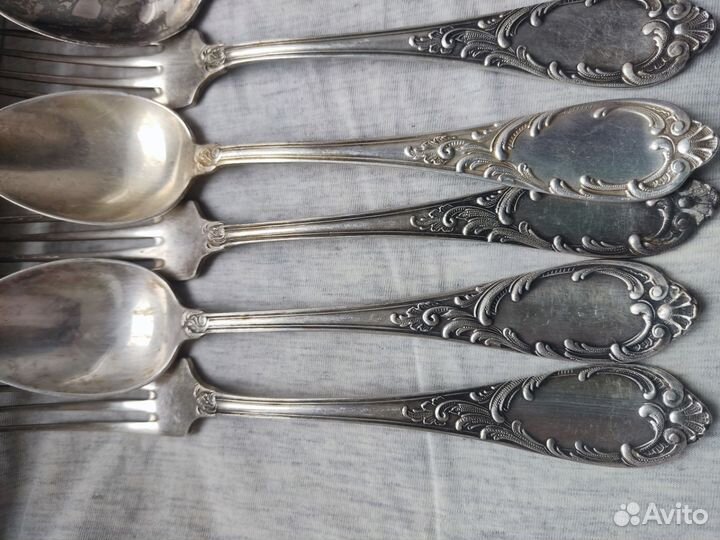 Мельхиоровые столовые приборы