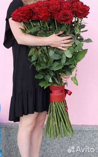 Высокие розы Доставка цветов