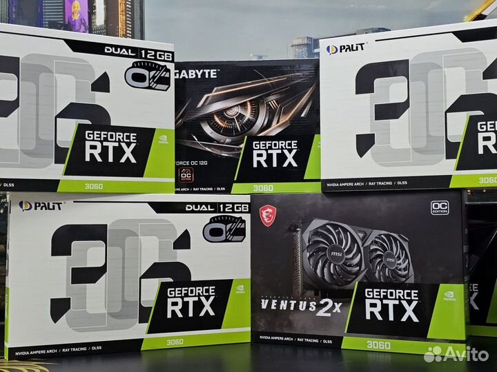 Игровые видеокарты RTX 3060 12gb Новые гарантия