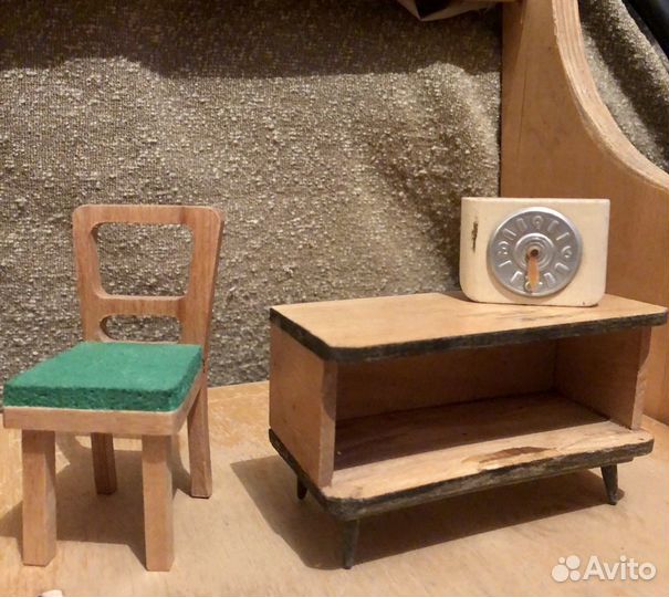 Старинная мебель для кукол гдр кукольная кухня