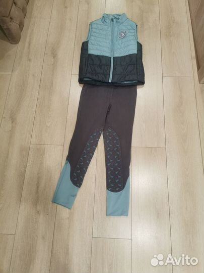 Желетка и бриджи для конного спорта