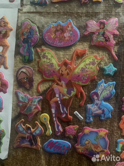 Наклейки winx