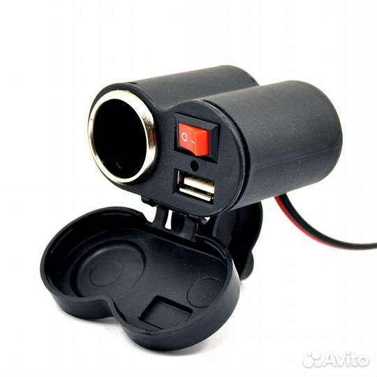 Зарядка USB телефона с прикуривателем на руль