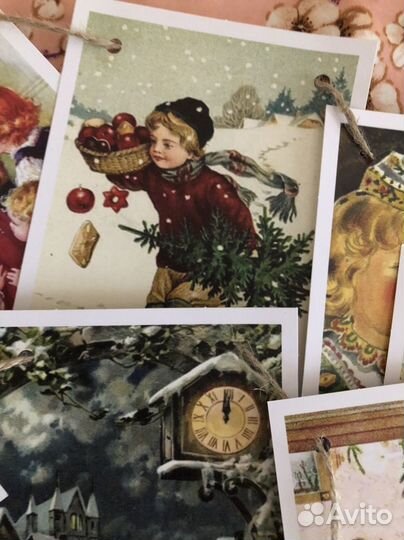 Гирлянда новогодняя винтаж