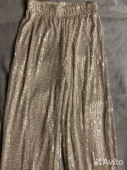 Брюки с паетками женские