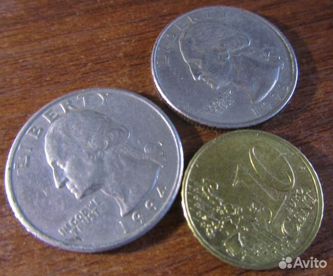Монеты США и Германии