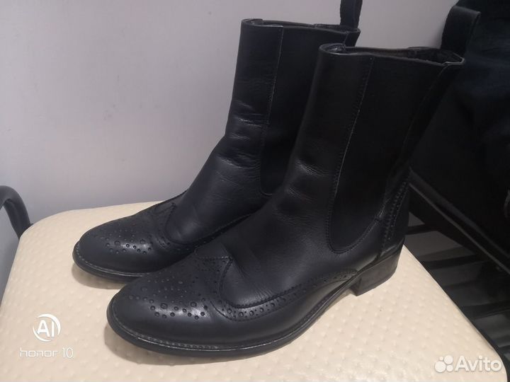 Кожаные ботинки pollini