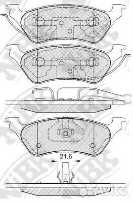 Колодки тормозные Rr chrys Voyager III 00, dodge C