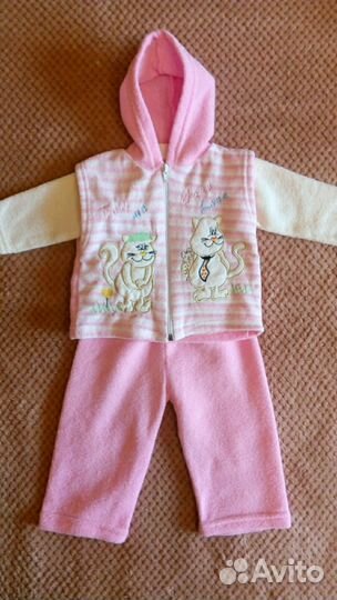 Костюм (штаны, водолазка, жилетка) (1-2 года)