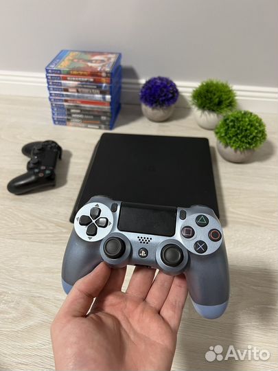 Sony PS4 slim +5 игр(ведьмак 3 / Гта 5)