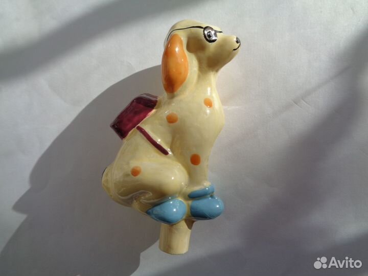 Елочная игрушка СССР Собака-ищейка Держи-Хватай из