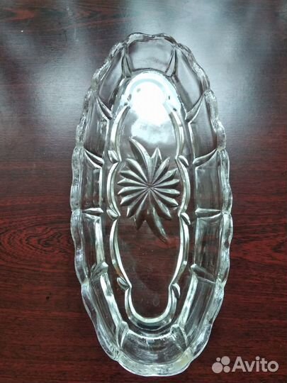 Хрустальная ваза для рыбной нарезки