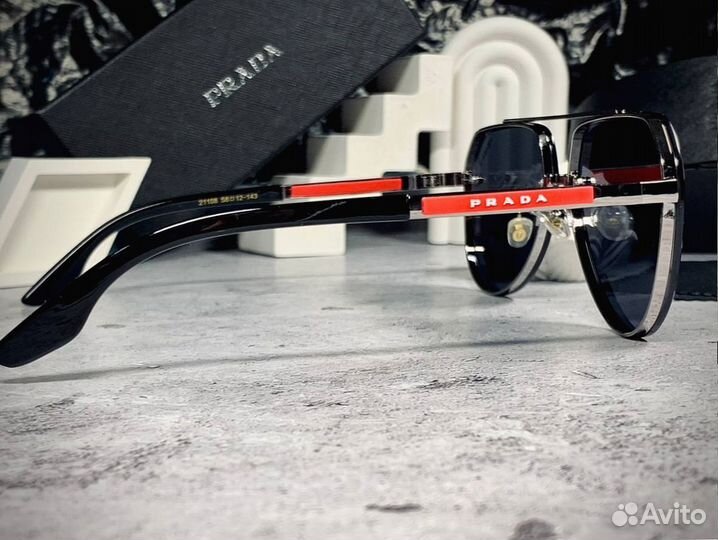 Очки Prada Aviator черные