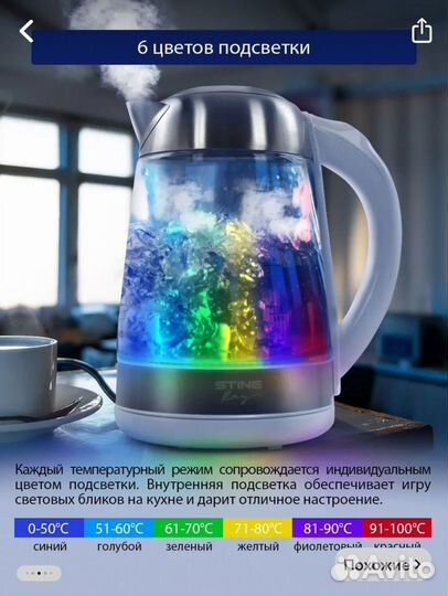 Чайник электрический новый